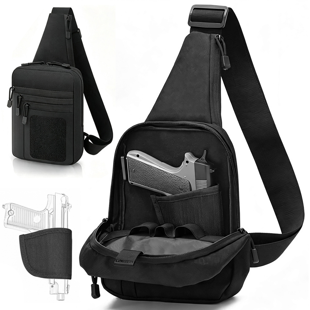 Edc Pistol Carry Bag - حقيبة صدرية مخفية لحمل المسدس، حقيبة