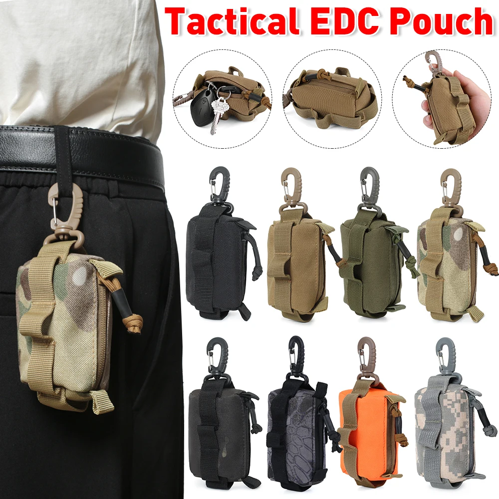 Edc Carry Card - حقيبة EDC تكتيكية مع سحاب ،