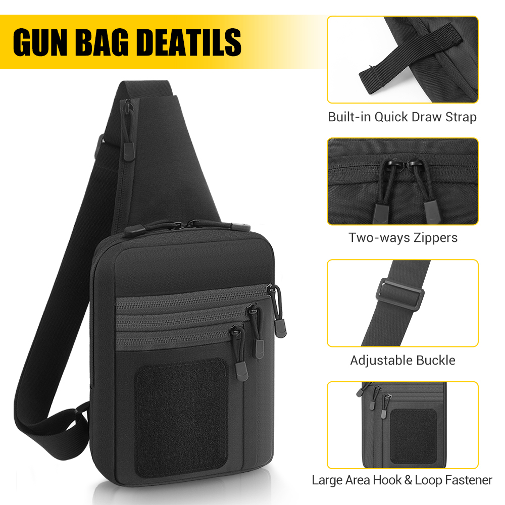 حقيبة مسدس تكتيكية، حافظة مسدس - مراجعة Edc Pistol Carry Bag وسعره