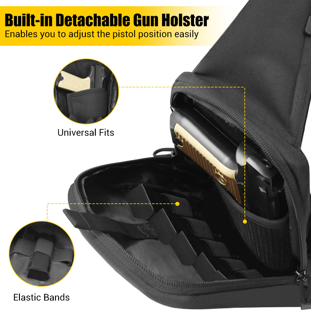 حقيبة مسدس تكتيكية، حافظة مسدس - مراجعة Edc Pistol Carry Bag وسعره