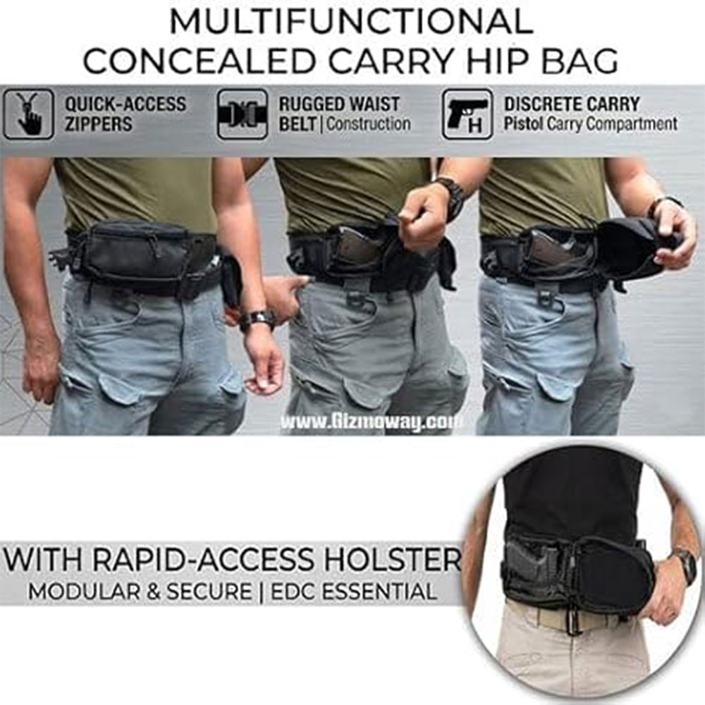 حقيبة مسدس تكتيكية، حقيبة سلاح - مراجعة Edc Pistol Carry Bag وسعره