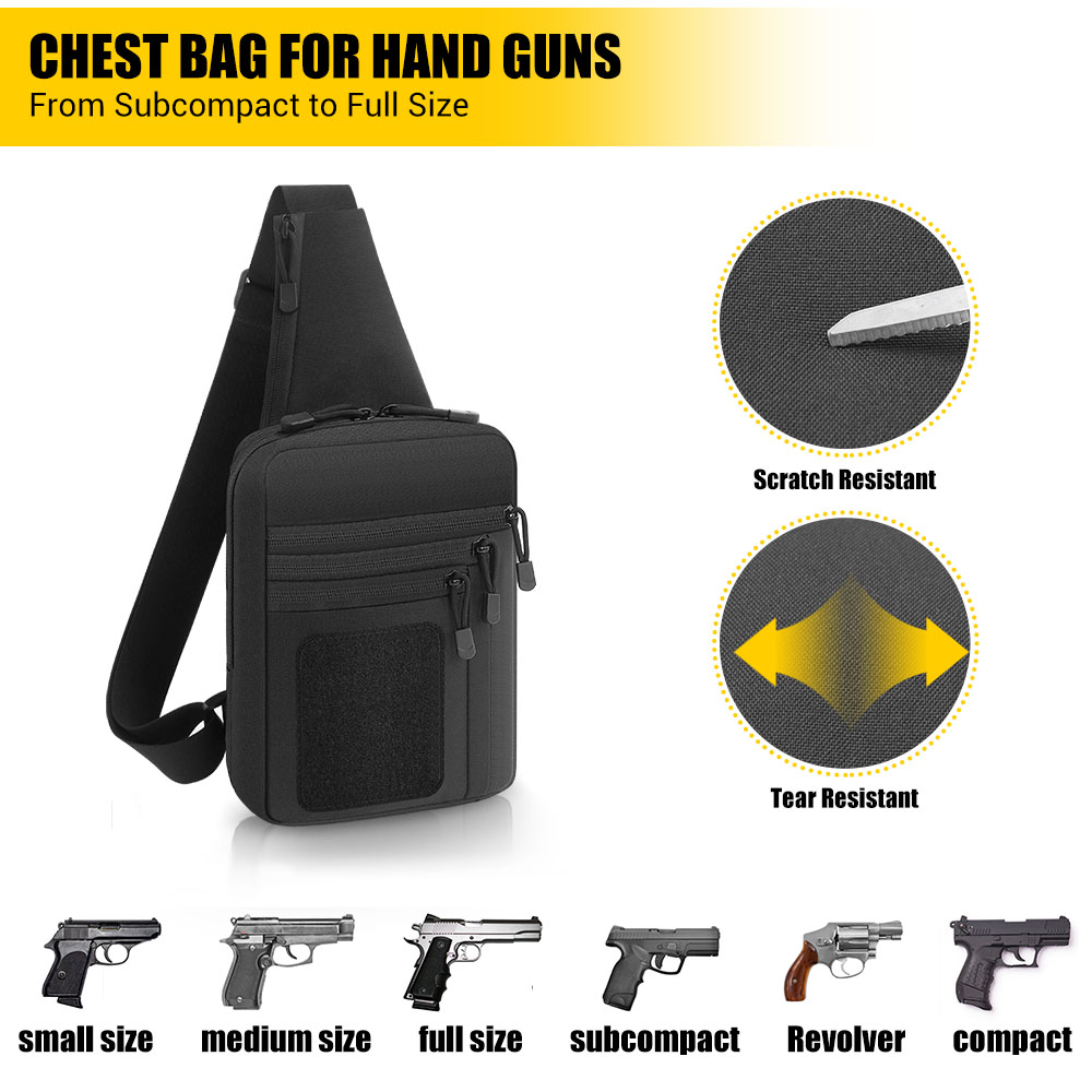 التكتيكية مسدس بندقية حقيبة أخ - مراجعة Edc Pistol Carry Bag وسعره