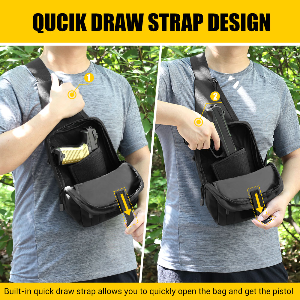 التكتيكية مسدس بندقية حقيبة أخ - مراجعة Edc Pistol Carry Bag وسعره