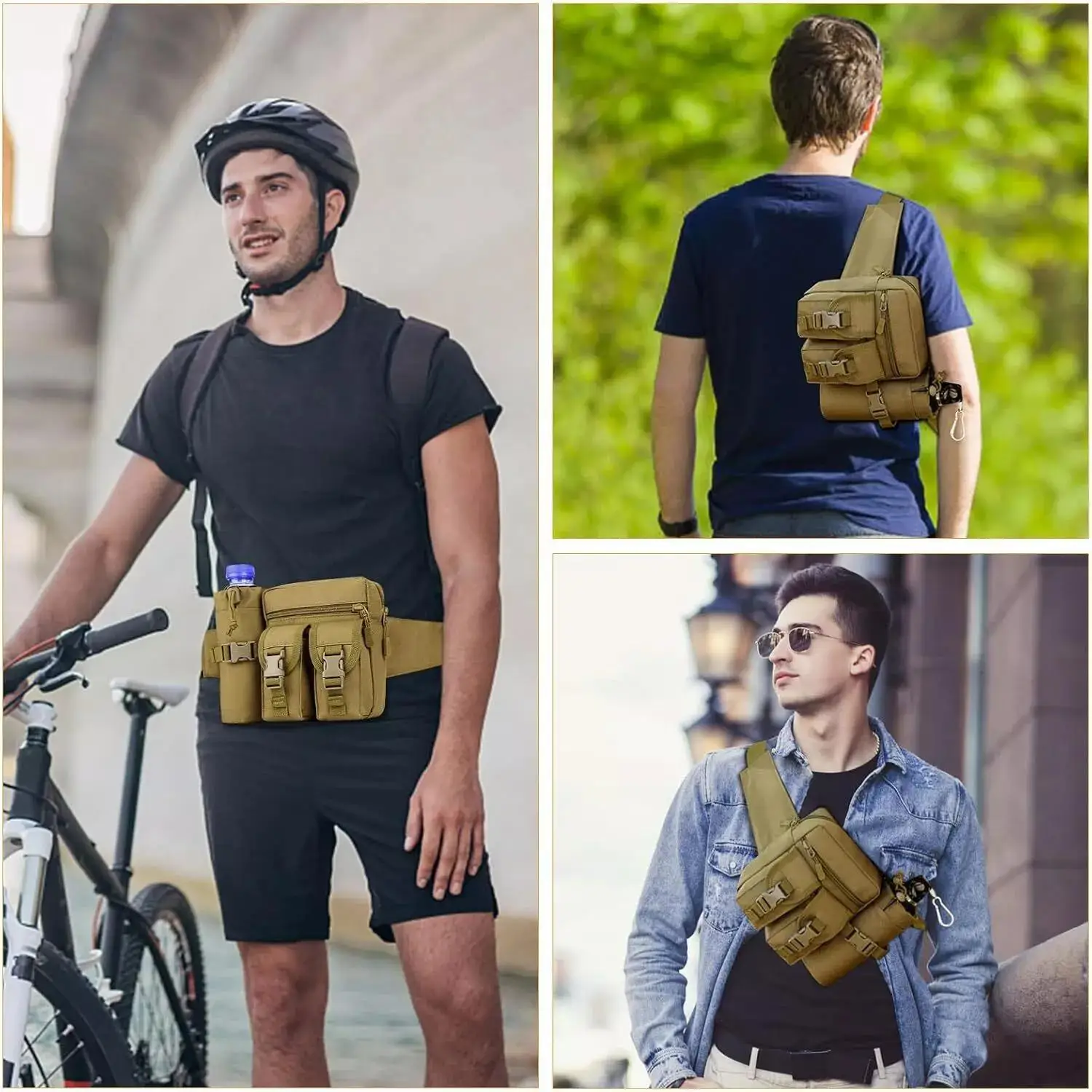 حزمة مراوح تكتيكية للرجال مخفي - مراجعة Edc Pistol Carry Bag وسعره