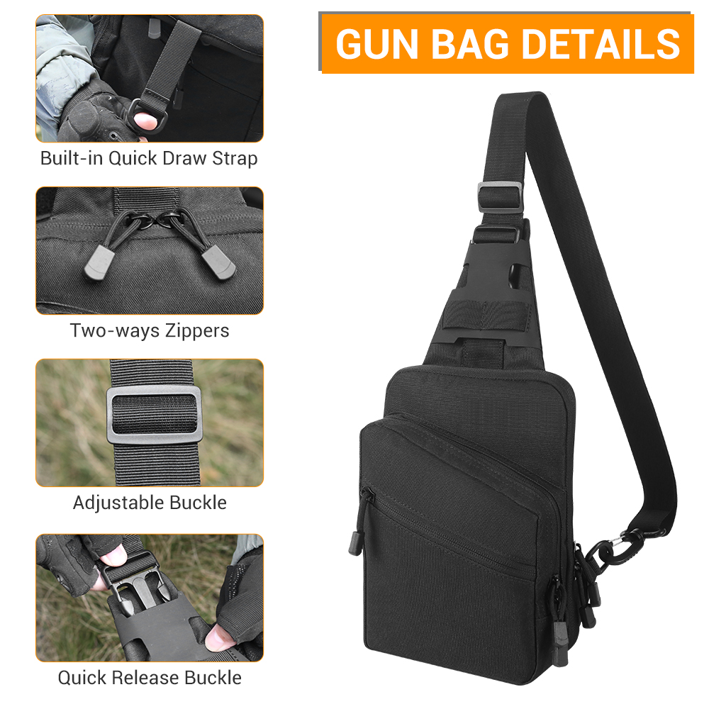حقيبة مسدس سريعة الوصول للحمل  - مراجعة Edc Pistol Carry Bag وسعره