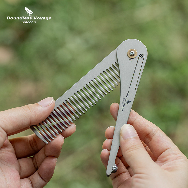 مشط قابل للطي مضاد للكهرباء ال - مراجعة Comb Pocket Titanium وسعره